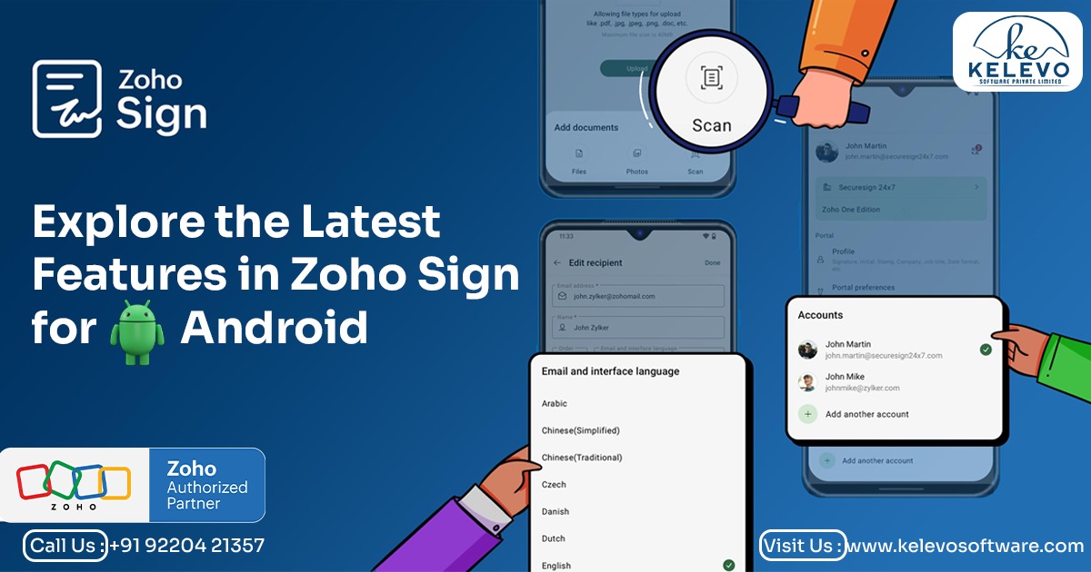 Explore the Latest Features in Zoho Sign for Android