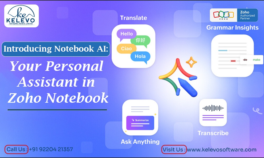 Introducing Notebook AI: Your Personal Assistant in Zoho Notebook