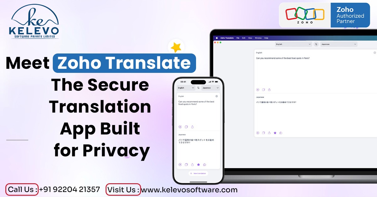 Meet Zoho Translate - The Secure Translation App Built for Privacy